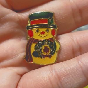 Snowman Pin